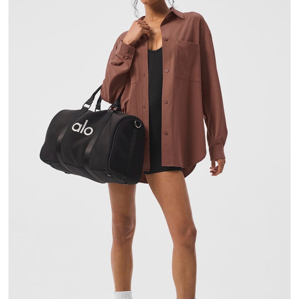 ALO Yoga Dreamscape Chestnut Button Down